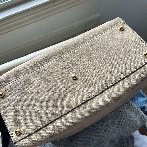 Fendi Sunshine Shopper Tote Canvas Medium Brown - Picture 4 of 6